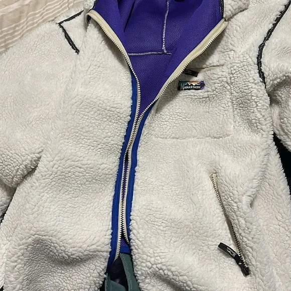 NWT! Manastash Mt. Gorilla Fleece Jacket XL Ivory Cream